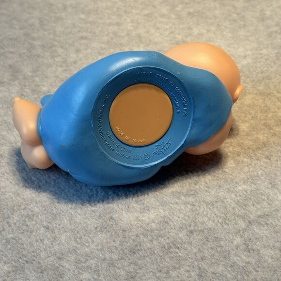 Vintage 1983 Star Power Cabbage Patch Baby Boy in A Blue Blanket Coin Bank - Picture 7 of 8